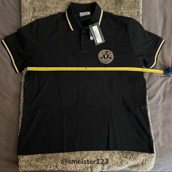 Versace Black & Gold Emblem Polo - Picture 6 of 6